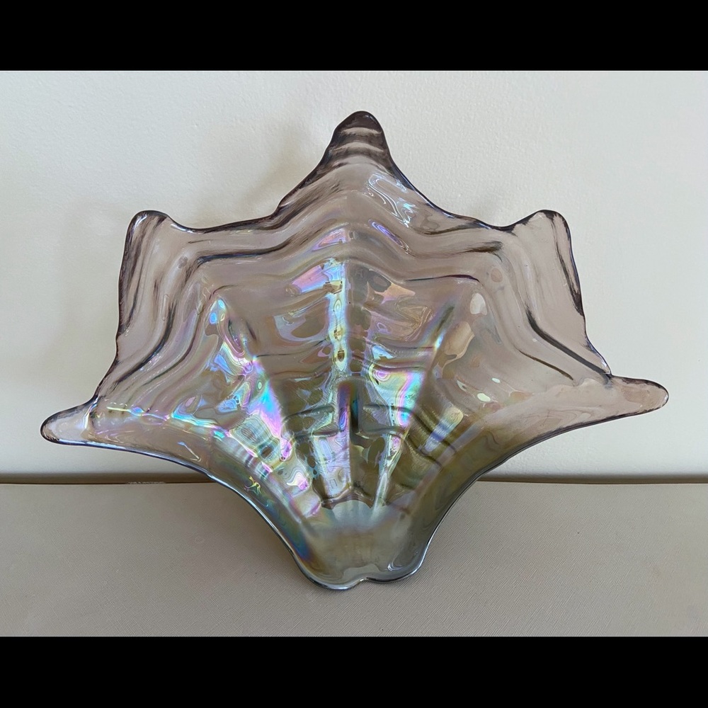 80s Deco Large Shell Dish